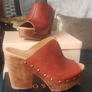 KorkEase Deanna Leather clog sandals